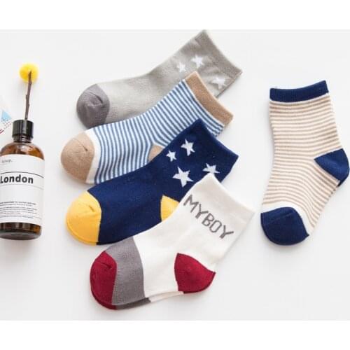 5 Pairs Baby Girls Boy Sock Spring Summer Newborn Baby Boy Socks Meias Para Bebe Baby Winter Warm Sock Children Socks