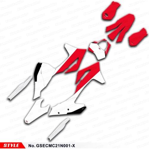 Aftermarket Vinyl Decals Motocross Graphics Dirt Bike Stickers for Gas Gas EC MC 125 250 300 450 2021, Style No.GSECMC21N001-X