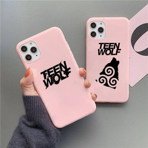 Teen Wolf Stilinski 24 Phone Case Candy Color Pink for iPhone 11 pro XS MAX 8 7 6 6S Plus X 5S SE 2020 XR