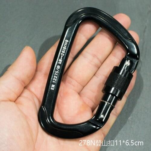 European Standard Aluminum Alloy Mountaineering Buckle Aviation Aluminum Belt Locking Tactical Buckle