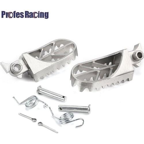 Motorcycle Foot Pegs Stainless Steel Peg footpegs For Harley Honda Kawasaki Yamaha Suzuki Pit Dirt Motor Bike Pitster