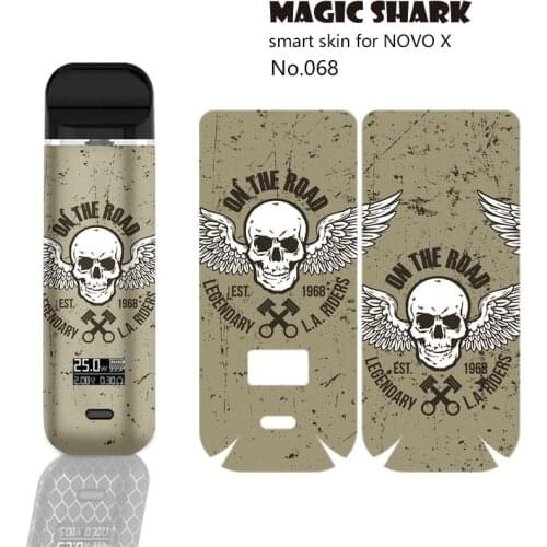 Cool 2021 New 2.5D PVC One Piece Joker Bear Skull Cover Sticker for Novo X Film Case Skin for Smok Novo X