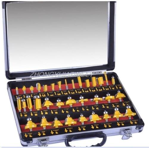 35PCS/set milling cutter set, trimming machine woodworking milling cutter, woodworking cutter head set