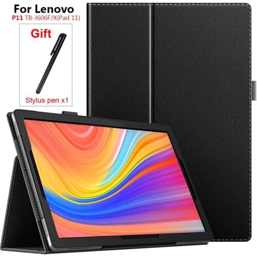 2020 New Cover For Lenovo Tab P11 TB-J606F TB-J606X (Pad 11) Case Tablet PU Leather Cover For Lenovo Tab P11 11" 2020 TB-J606 F