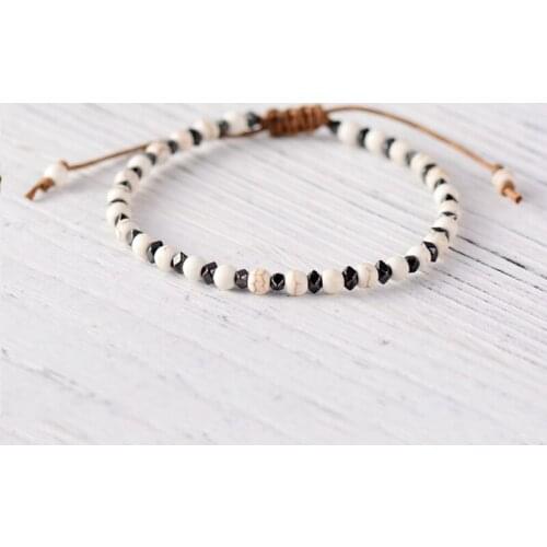 2020New Fine Stretch Beaded Bracelet Adjustable Size Rope Chain Man Woman Trendy Accessories Bohemian Natural Stone Hombre