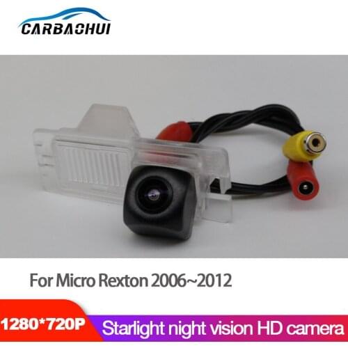 NEW ! Car Starlight Night Vision Rear View Reverse Backup Camera For Micro Rexton 2006~2012 CCD HD Waterproof high quality