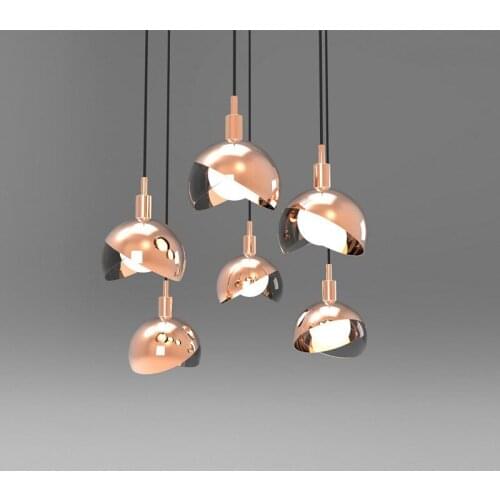 Single chandelier northern Europe minimalist post modern living room bedroom bedside small chandelier restaurant ball