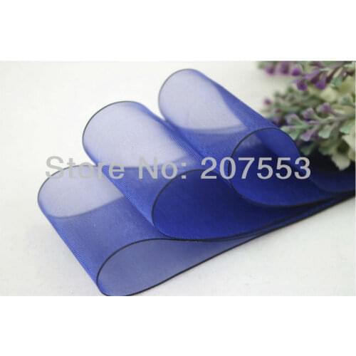 PPCrafts 1-1/2 inch 38mm Colorful Edge Ombre Organza Sheer Ribbon ~ 168 Colors Gift Bows Belts ~ 200yds/roll Free Shipping