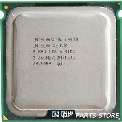 INTEL XONE L5430 CPU INTEL L5430 PROCESSOR quad core 4 core 2.67 MHZ LeveL2 12M Work on 775