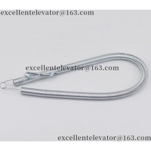 Elevator Hall Door Spring With Hook Total Length 600mm OD12mm 1 Pack=5 Pieces