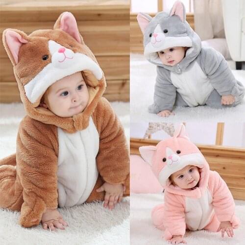 Sell Newborn Clothing Baby Boys Hooded Winter Cotton Snowsuit Baby Girlss Thicken Outfit Jumpsuits Kids Clothes Free Drop Ship