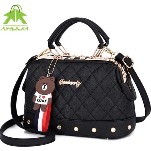 Luxury Handbags Women Bags Designer Lozenge Crossbody Bags High Quality 2021 Fashion New Pu Leather Womens Travel Shoulder Bag