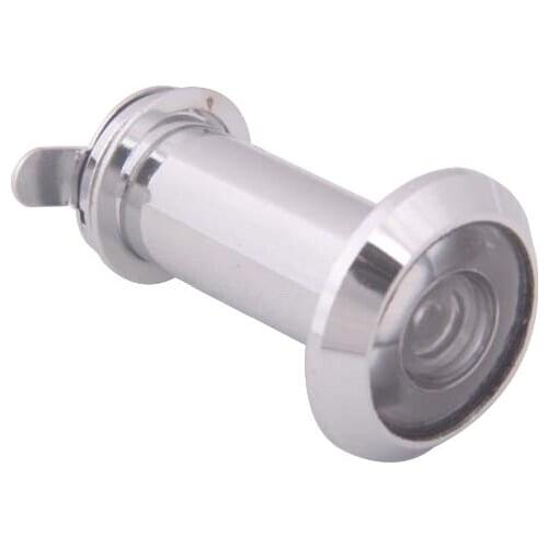 Cheapest 200 Degree 35-60mm Wide Angle Scope Peephole Door Viewer Silver Tone