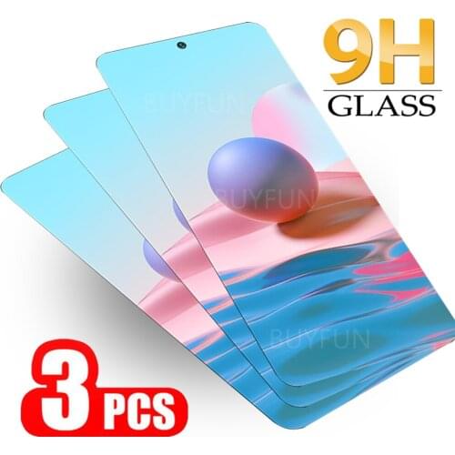Screen Glass 3PCS For Xiaomi Redmi Note 10 Screen Protector On For Redmi note 10 pro max screen Transparent Protective Tempered