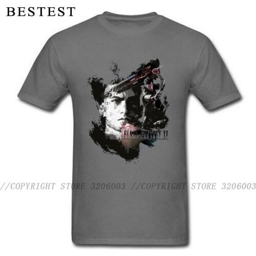 Streetwear Tshirt Cool Final Fantasy 15 Gladiolus Men T-Shirt On Sale Summer/Autumn Short Sleeve Cotton Tops Tees Vintage Design