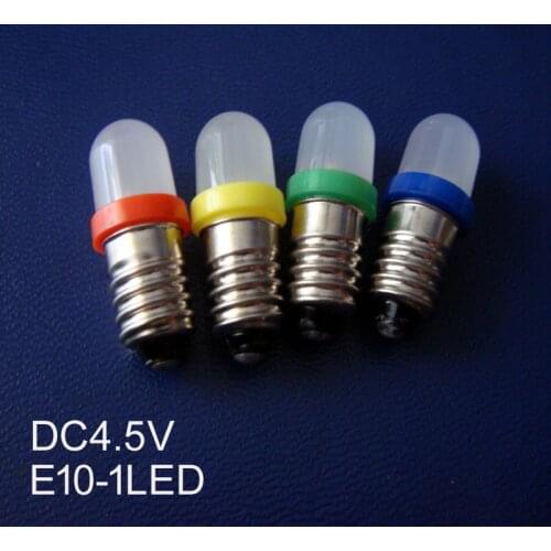 High quality DC4.5V E10 light,E10 5V frosted led light,E10 4.5V Light,E10 4.5V bulb,E10 lamp 4.5V,E10 5V,free shipping 100pc/lot