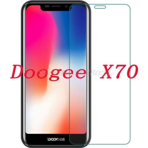 Smartphone 9H Tempered Glass for Doogee X70 5.5" Explosion-proof Protective Film Screen Protector cover phone