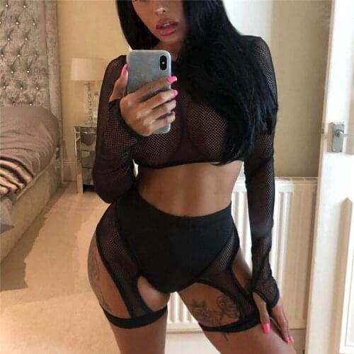 Ins 2021 Summer Womens New Style Mesh Stitching Hollow Sexy High Waist Leggings