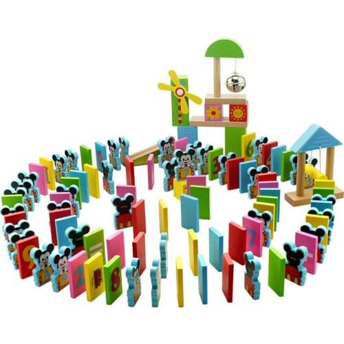 100Pcs Disney Frozen Building Blocks Toys Children Early Learning Toy Assembly Wooden Bricks Toys for Kids Educational Toy Gift