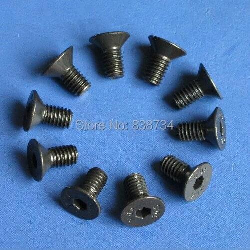 100PCS high tensile m2*18 10.9grade black carbon steel allen flat head countersunk screw socket screw