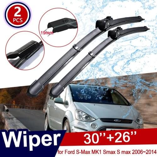 Car Wiper Blades for Ford S-Max MK1 Smax S max 2006~2014 Front Window Windshield Windscreen Car Accessories 2007 2008 2009 2010