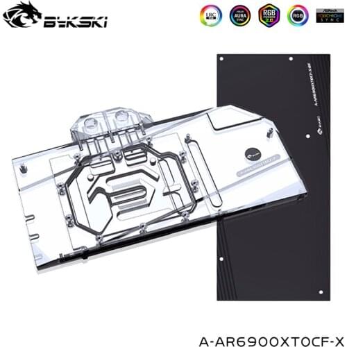 Bykski GPU Water Cooling Block Compatible ASROCK Radeon RX6900XT OC Formula 16G Card Cooler,A-AR6900XTOCF-X