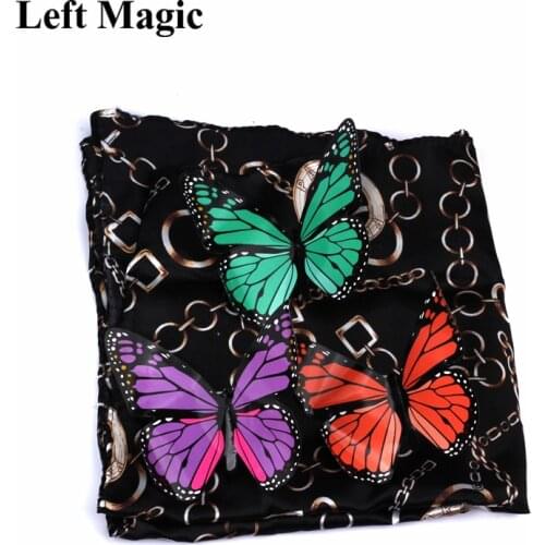 Magic Appearing Butterflies Magic Tricks Butterfly From Empty Silk Freedom Close Up Stage Magic Props Professional Gimmick Magic