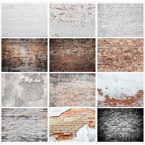 Retro Abstract Brick Wall Photo Backdrops Newborn Baby Child Studio Portraits Cement Photography Background Birthday Party Decor