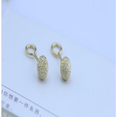 S990 sterling fashion small fresh matte ear hook 2019 new hook, nail, sand ball ear hook