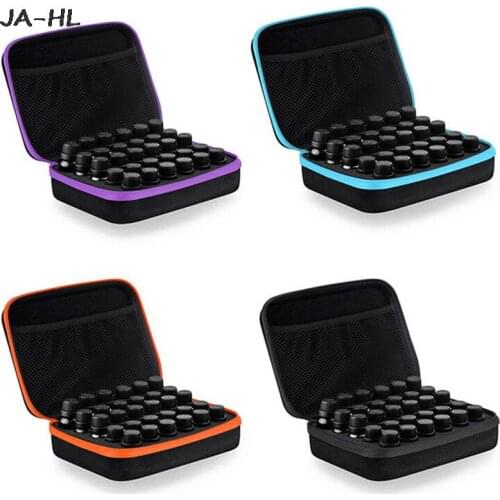 Hot! 30 bottles EVA Essential Oil Bottle Carry Case Holder Storage Aromatherapy Hand Bag Zipper Design Shockproof Durable