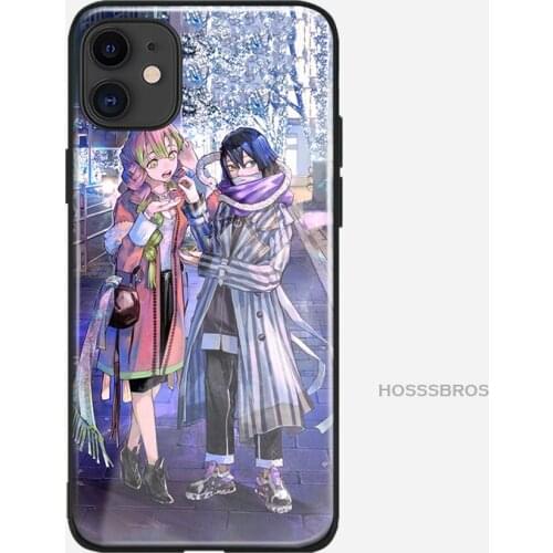Mitsuri Obanai Kimetsu no Yaiba anime soft silicone glass Phone case shell cover For iPhone 6 6S 7 8 Plus X XR XS 11 Pro Max