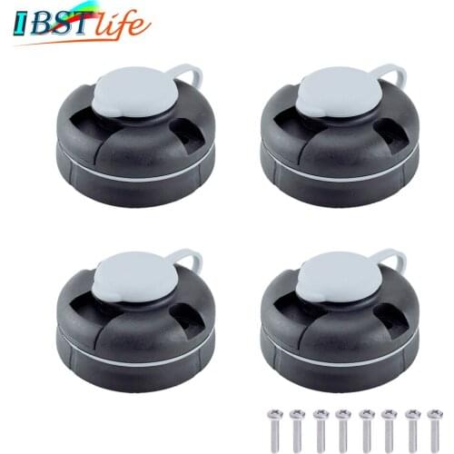 4PCS Canoe Kayak Star Mount Base Inflatable Boat Sea Fishing Rod Support Holder Pole Rack Mount Base Tackle Fishing Kit