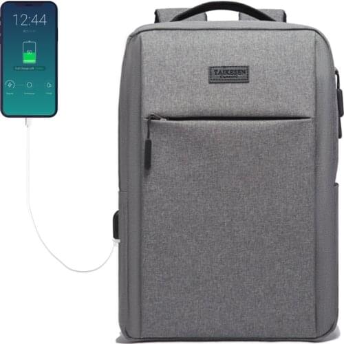 New style Men Women USB Backpack Male City 15.6Inch Concise Waterproof Schoolbag Backpacks for Teenagers boys girls Mochila