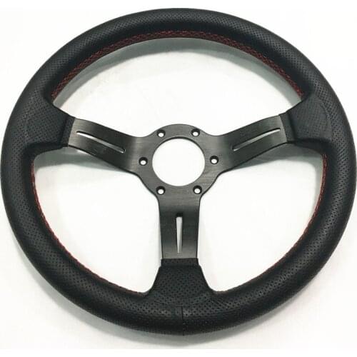 Sport Steering Wheel Leather Universal 13 inch Drifting Tuning Steering Wheel