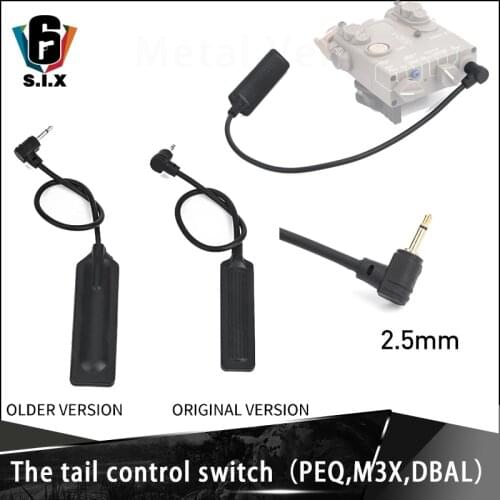 Tactical PEQ DBAL M3X Original Tail Control Switch Hunting peq Weapon Light dbal d2 a2 Tape Rat Switch Update Accessories