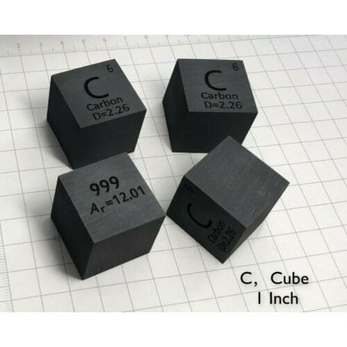 Carbon density cube 25mm Dichte Wrfel High Purity 99,9% Element Collection