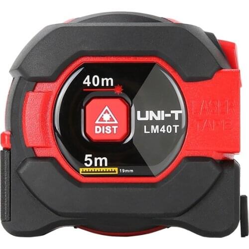 UNI-T LM40T Laser Tape Measure 40M 2-in-1 Laser Rangefinder Infrared Distance Meter Electronic Ruler LCD Display Portable