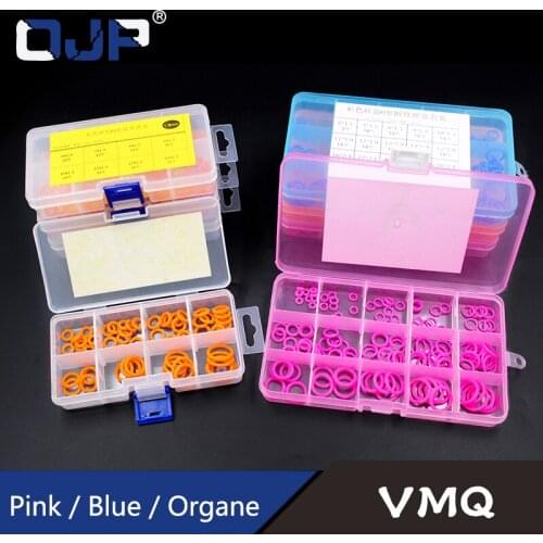 Thickness 1.5/1.9/2.4mm Multicolor Silicon Rubber o-ring Silicone/VMQ Seal o-rings rubber Washer o-ring set Assortment Kit Box
