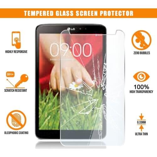 Screen Protector for LG G Pad 8.3 V500 Tablet Tempered Glass Scratch Resistant Anti-fingerprint HD Clear Film Cover