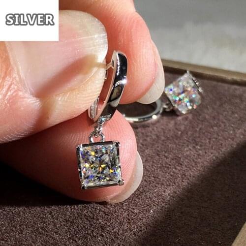 2019 hot zircon earrings Korean jewelry high-end silver set with crystal swarovsky for women drop earrings jewelry earrings