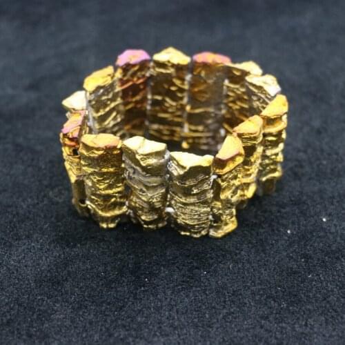 Kindgems, 1 Titanium Stone Women Bracelets Nugget Find Bangles Accessories Jewelry Making