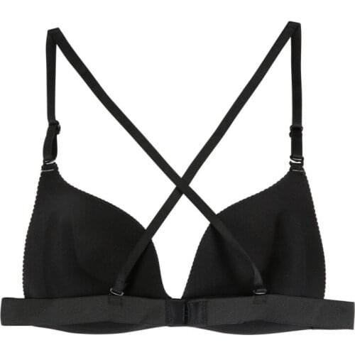 Sexy Lingerie Bra Women Push Up Bra Strip Underwear Deep V Bra Invisible Brassiere 2 Colors