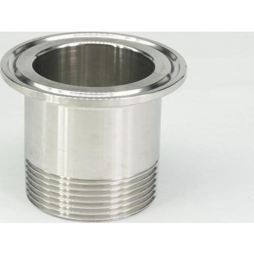 1-1/2" BSP Male x 2" Tri Clamp 304 Stainless Steel Sanitary Ferrule Pipe Fitting Connector For Homebrew