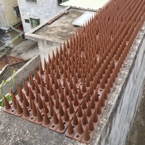 10PCS/Set Bird Spikes Keep Cat Bird Away Protective Fence Spike Bird Anti Bird Anti Pigeon Spike Bird Repeller For Pest Control