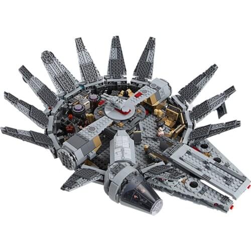1381pcs Star Series Millennium 79211 Falcon Spacecraft Building Blocks Assembling Model Kids for Boys Educational DIY Toys Gift