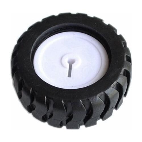 2pcs/lot 43MM D-Hub Rubber Wheel Suitable with N20 Motor D Shaft Tire Car Robot DIY Toys Parts Trolley model wheels