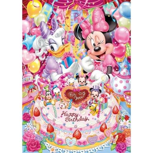 Disney Full Square 5D DIY Sailing Mermaid Diamond Painting Cartoon Mickey Diamond Embroidery Cross Stitch Kits Mosaic Gift