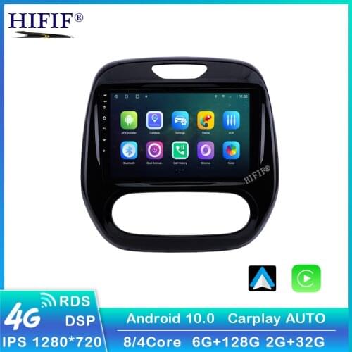 128G Car Radio for Renault Captur Kaptur 2016-2019 Android 10 Auto Multimedia Video No DVD CD Player GPS Navigation 2din Carplay
