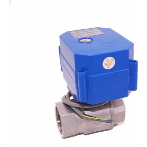 DC3.6-6V DC12V CR01 CR02 CR05 DN15 DN20 DN25 CWX-60P 4nm 8s SS304 BSP NPT full bore both female electric water control valve