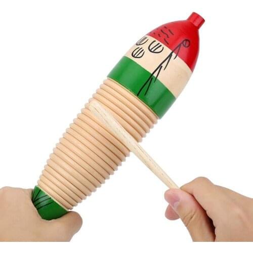 Wooden Fish Drum Sticks Percussion Toy Instrument Percussion Toys for Children Gifts Infant Playing Type Fish Drum Sticks